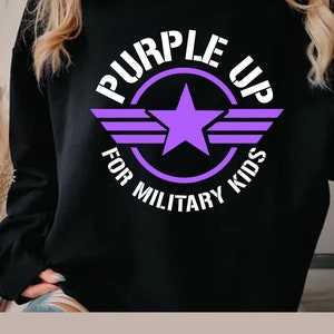 Purple Up For Military Kids Svg Military Child Svg Purple Up Svg Military Kids Svg Purple Up Military Child Svg Family Svg American Flag SVg Patriotic Svg Military Svg Veteran Svg Military Shirt Military Child Shirt Military Child Month Purple Up