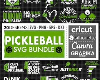 Pickleball Svg Camiseta Pickleball Presentes Pickleball Clipart Pickleball Bolsa Pickleball Arquivo de Corte Pickleball Caneca Pickleball Ornamento Pickleball