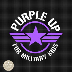 Purple Up For Military Kids Svg Military Child Svg Purple Up Svg Military Kids Svg Purple Up Military Child Svg Family Svg American Flag SVg Patriotic Svg Military Svg Veteran Svg Military Shirt Military Child Shirt Military Child Month Purple Up