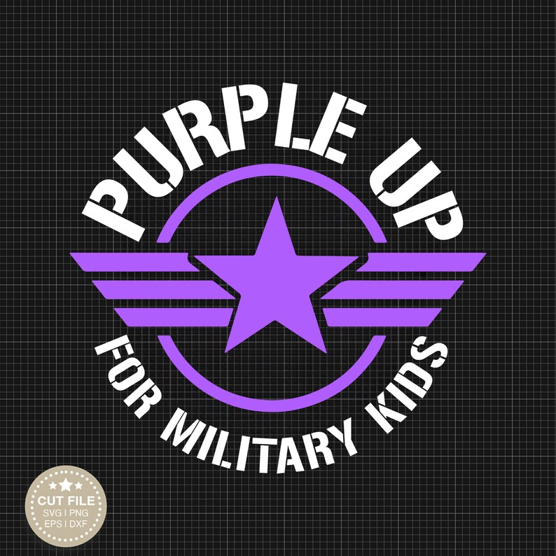 Purple Up For Military Kids Svg Military Child Svg Purple Up Svg Military Kids Svg Purple Up Military Child Svg Family Svg American Flag SVg Patriotic Svg Military Svg Veteran Svg Military Shirt Military Child Shirt Military Child Month Purple Up