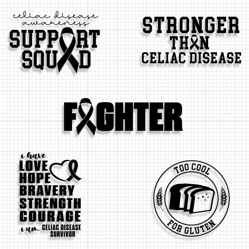 Celiac Awareness Svg Celiac Disease Svg Celiac Awareness Celiac Disease Shirt Celiac Awareness Png Gluten Free Svg Wheat Svg Gluten Free Awareness ribbon Svg Green Ribbon Support Squad Svg Is this Gluten free Gluten Free Gifts