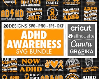 ADHD Awareness Svg for Adhd Awareness Month Svg Adhd Png for Mental Health Shirt for Adhd Gifts for Autism Awareness Adhd Svg for Adhd Shirt