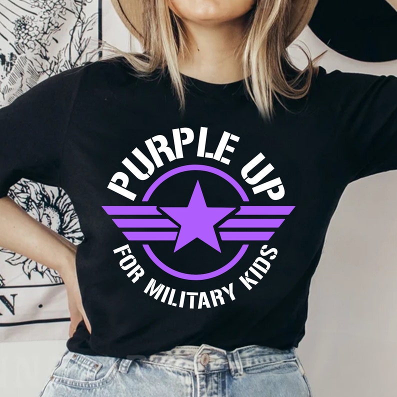 Purple Up For Military Kids Svg Military Child Svg Purple Up Svg Military Kids Svg Purple Up Military Child Svg Family Svg American Flag SVg Patriotic Svg Military Svg Veteran Svg Military Shirt Military Child Shirt Military Child Month Purple Up