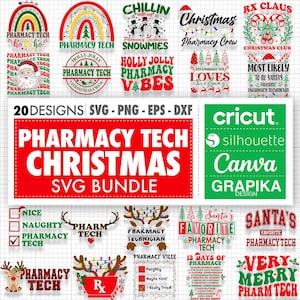 Pharmacy Christmas Svg for Pharmacy Technician Gift for Christmas Pharmacy Shirt Svg Pharmacist Gift for Pharmacy Christmas Png Pharmacy Svg