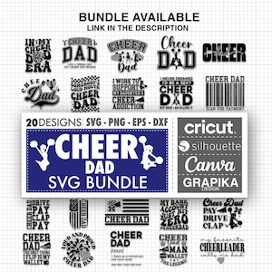 Cheer Dad Svg Cheer Svg Cheer Dad Shirt Cheerleader Svg Sports Dad  Cheer Shirt Svg Cheer Png Cheer Clipart Fathers Day Svg Happy fathers day svg Fathers day gift Gift for dad