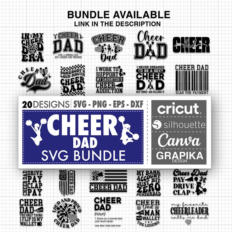 Cheer Dad Svg Cheer Svg Cheer Dad Shirt Cheerleader Svg Sports Dad  Cheer Shirt Svg Cheer Png Cheer Clipart Fathers Day Svg Happy fathers day svg Fathers day gift Gift for dad