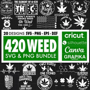 Weed Svg for 420 Png Cannabis Svg Marijuana Png Pot Leaf Svg Smoking Joint Svg 420 Svg Weed Png THC Svg Cannabis Png Marijuana Svg April 20