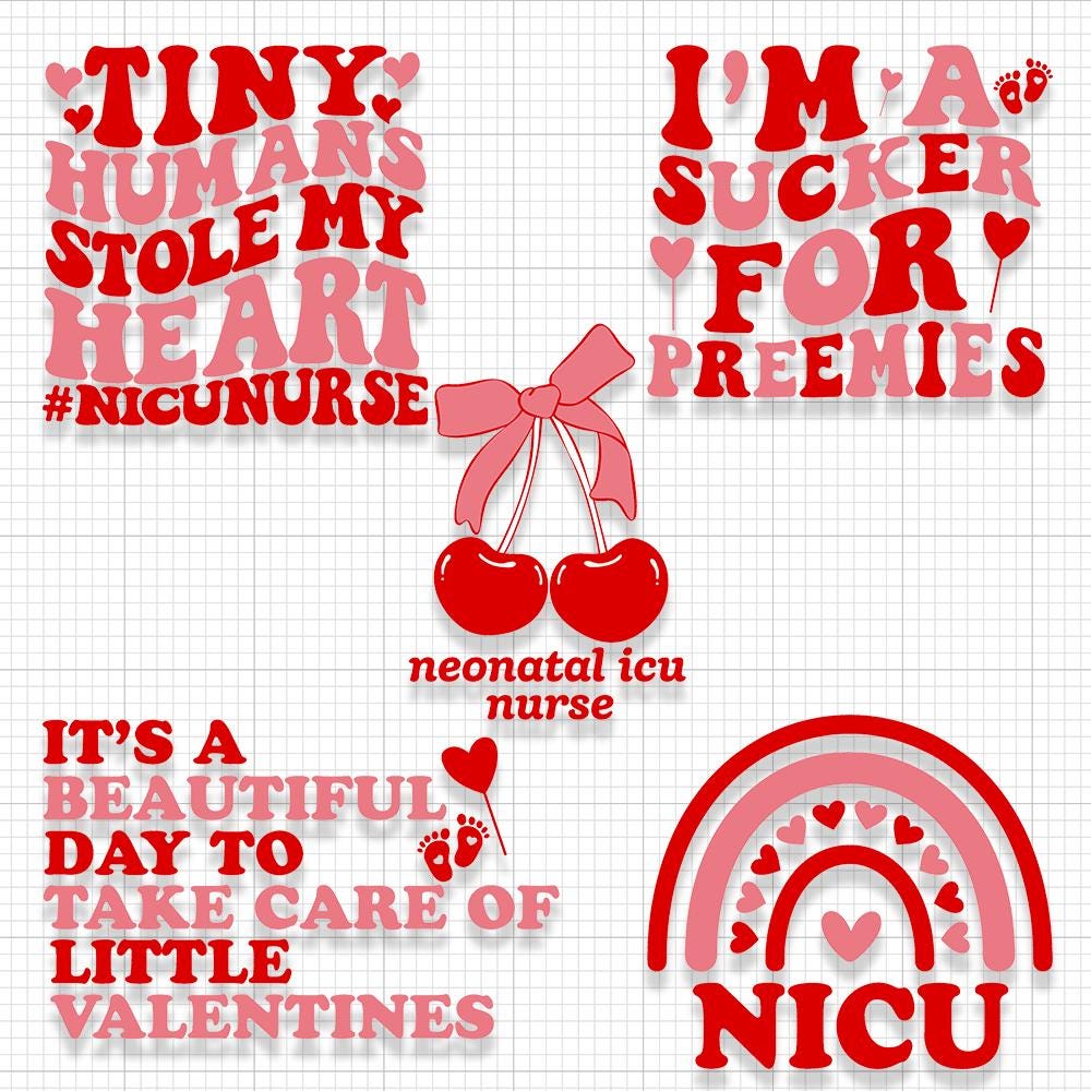 Nicu Nurse Valentine Png Neonatal ICU Nurse Valentines Svg Cupid ...