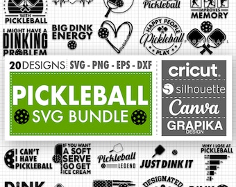 Pickleball Svg Pickleball Camisa Pickleball Presentes Pickleball Clipart Saco de Pickleball Arquivo de corte de Pickleball Caneca de Pickleball Ornamento de Pickleball