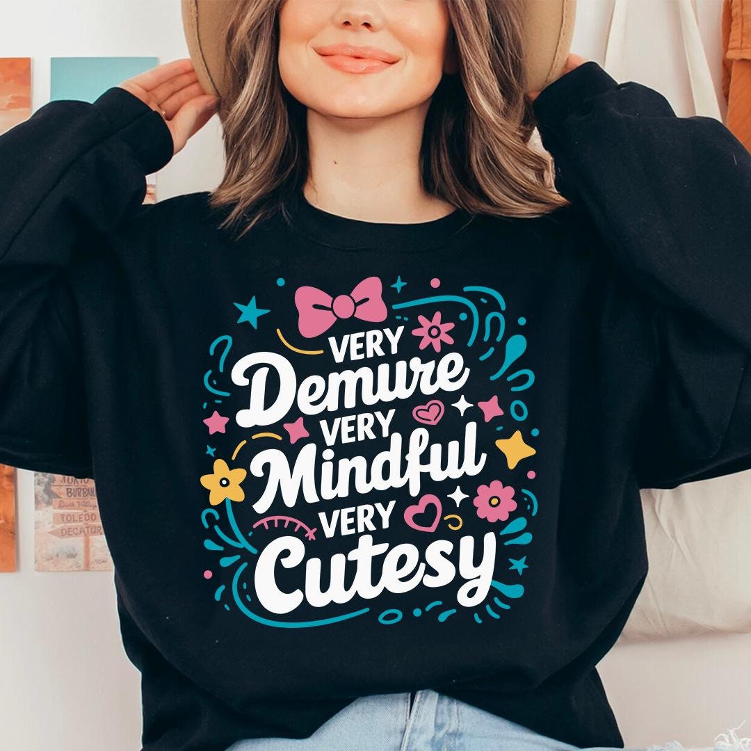 Very Demure Svg Very Mindful Very Cutesy Svg Gen Z Trendy Svg Funny Svg