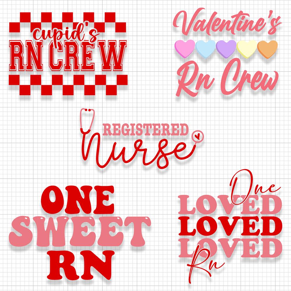 Rn Valentine Svg for Valentines Day Cupid Favorite Nurse Svg for ...