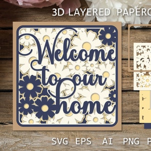 Bienvenue dans nos modèles de cartes de visite personnalisées, notre boîte d'ombres 3D avec des fleurs, nos modèles de découpe de papier pour Cricut