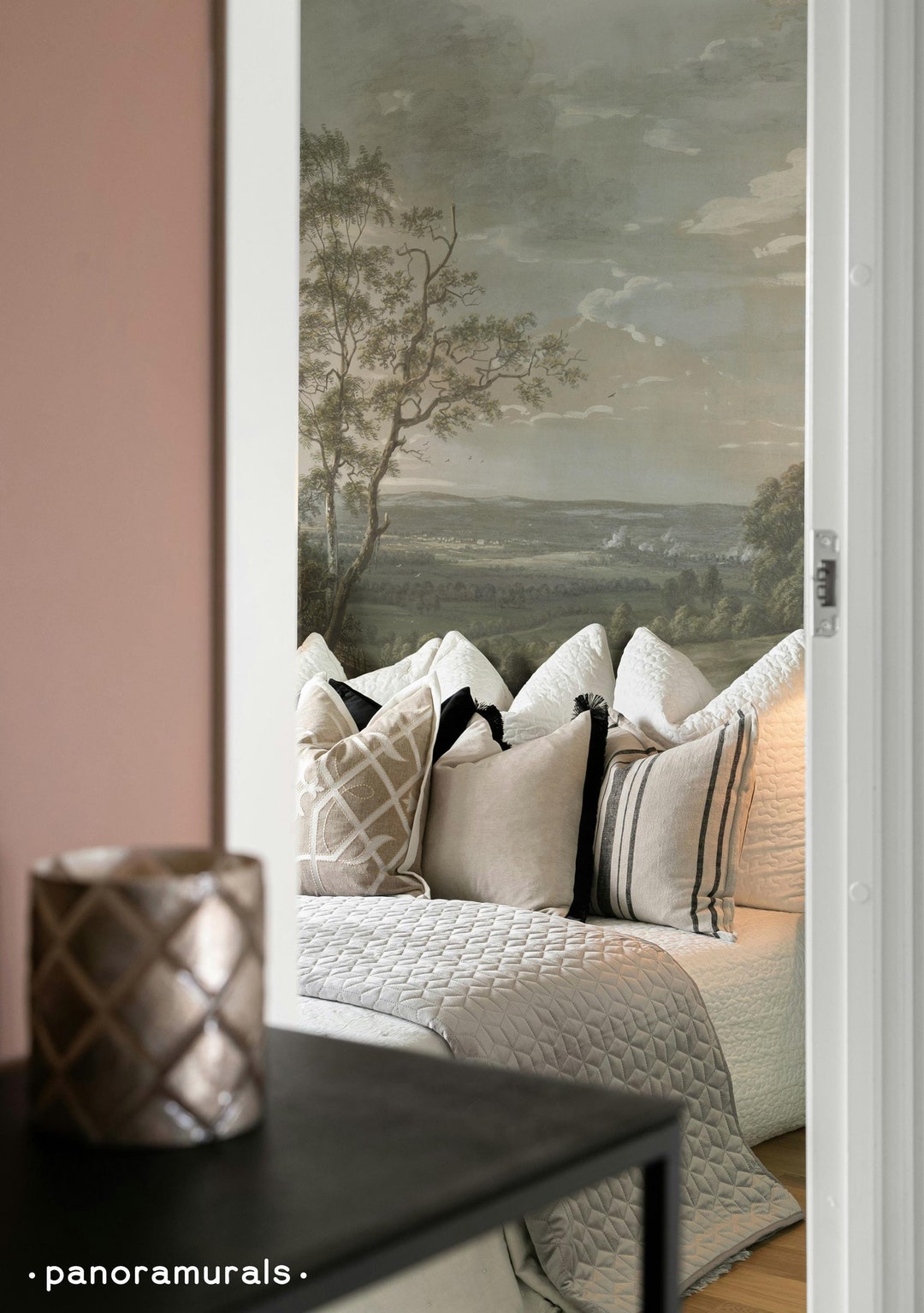 Pastoral Landscape Removable Wallpaper, Rustic Scenic Wall Mural 60 - Etsy