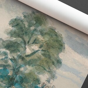 Greenery and sky premium wallpaper, Artistic home decor, Nature scene wall art 73 Bild 4