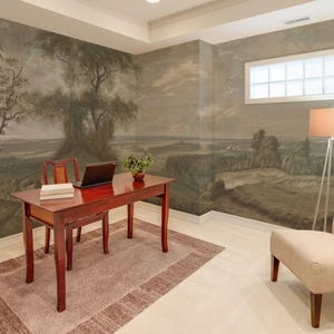 Removable Scenic Wallpaper For Bedroom, Vintage Landscape Wall Mural For Nature-Inspired Space 38