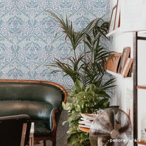 Victorian style wallpaper, Ornamental wall decor, Elegant floral motif, Patterned home decor, Art Nouveau 53