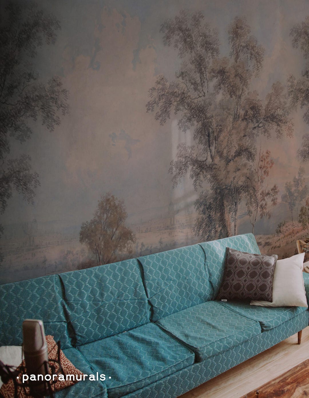 Buy Vintage Tree Wallpaper, Antique Wall Mural, Watercolor Landscape