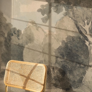 Romantic Watercolor Trees Removable Wallpaper For Bedrooms, Landscape For Artistic And Whimsical Interiors 09 immagine 2