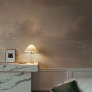 Vintage Cloud Wallpaper For Nature-Themed Design Sky Mural, Peel And Stick Nursery Painting 12