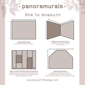 the instructions for how to measure a wall