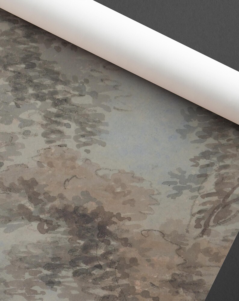 Buy Vintage Tree Wallpaper, Antique Wall Mural, Watercolor Landscape