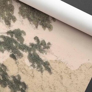 Vintage countryside decor, Tree landscape wallpaper, Pastoral wall art, Classic countryside mural 101 image 4