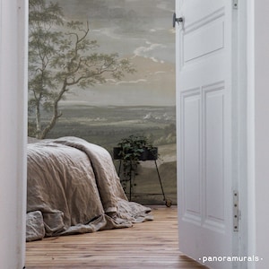 Pastoral Landscape Removable Wallpaper, Rustic Scenic Wall Mural 60 - Etsy