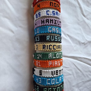 Macrame bracelets inspired by Formula 1 drivers | F1 bracelet | unisex | Leclerc Norris Hamilton Colapinto Russell Antonelli... image 5