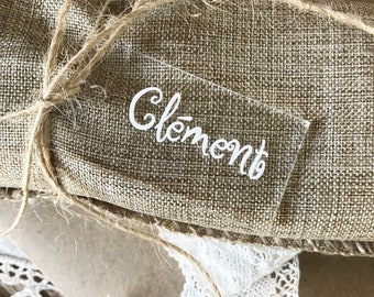 Plexi name door - Plexi label - Wooden name door - Wooden label