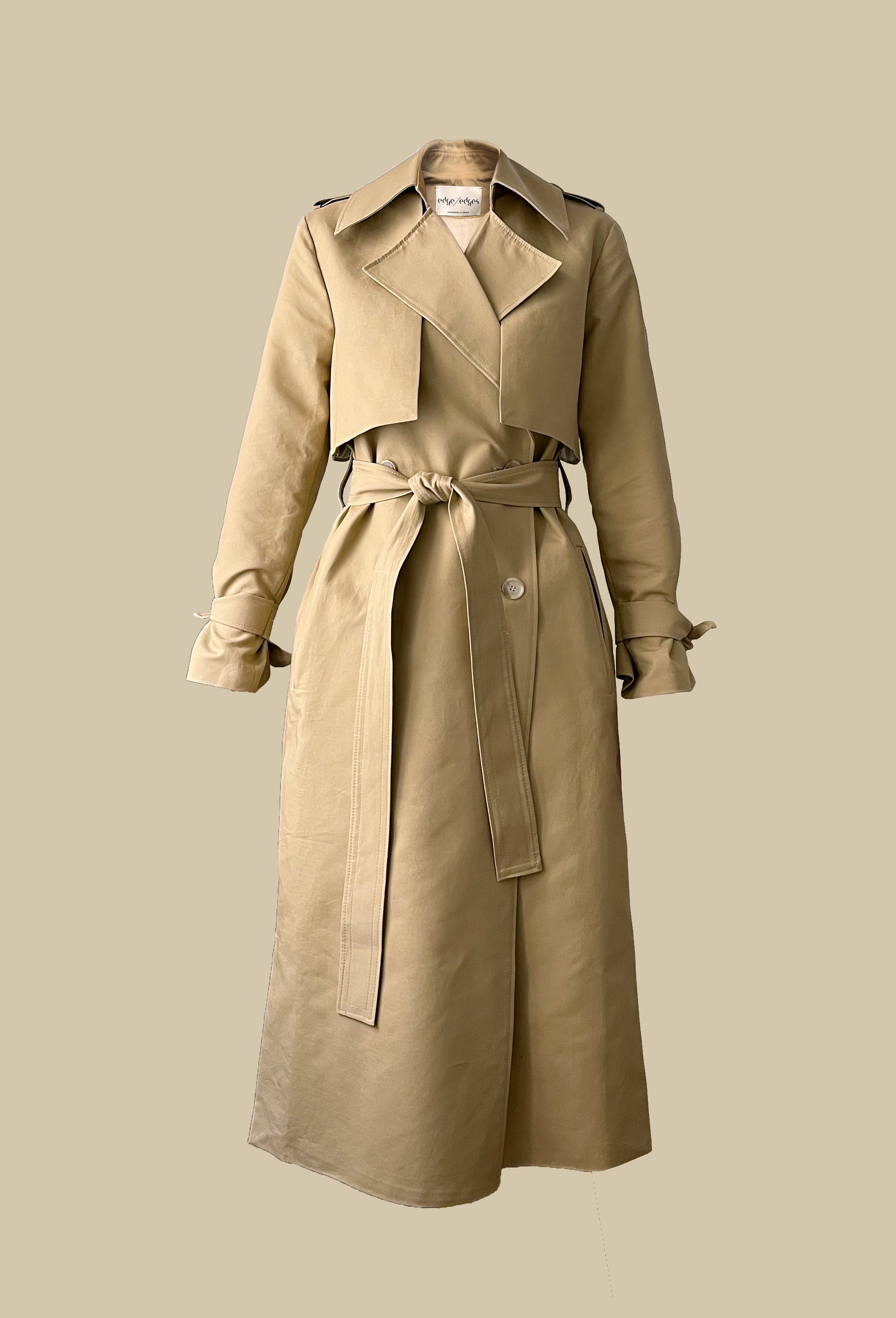 argue完売　トレンチessential over trench coat argue essential over trench coat