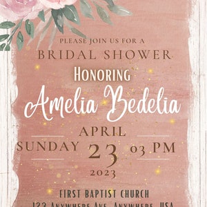 Rustic Bridal Shower Invite