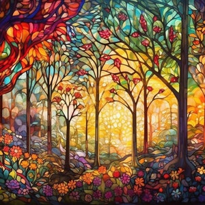 5 Enchanted Forest Wallpaper | Enchanted Forest Printable Art | Digital ...