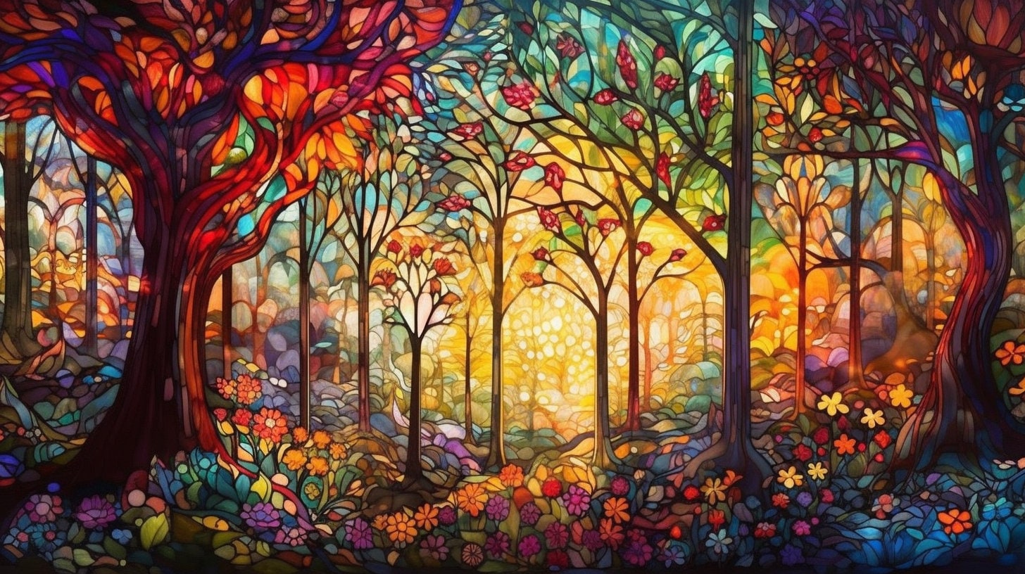 5 Enchanted Forest Wallpaper | Enchanted Forest Printable Art | Digital ...