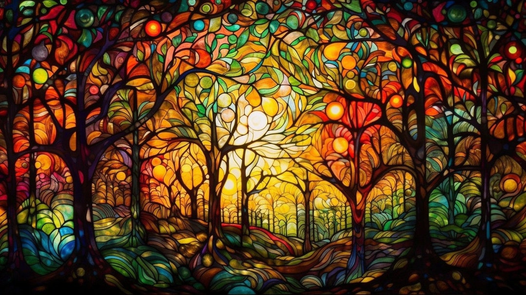 5 Enchanted Forest Wallpaper | Printable Art | Digital Art | Digital ...