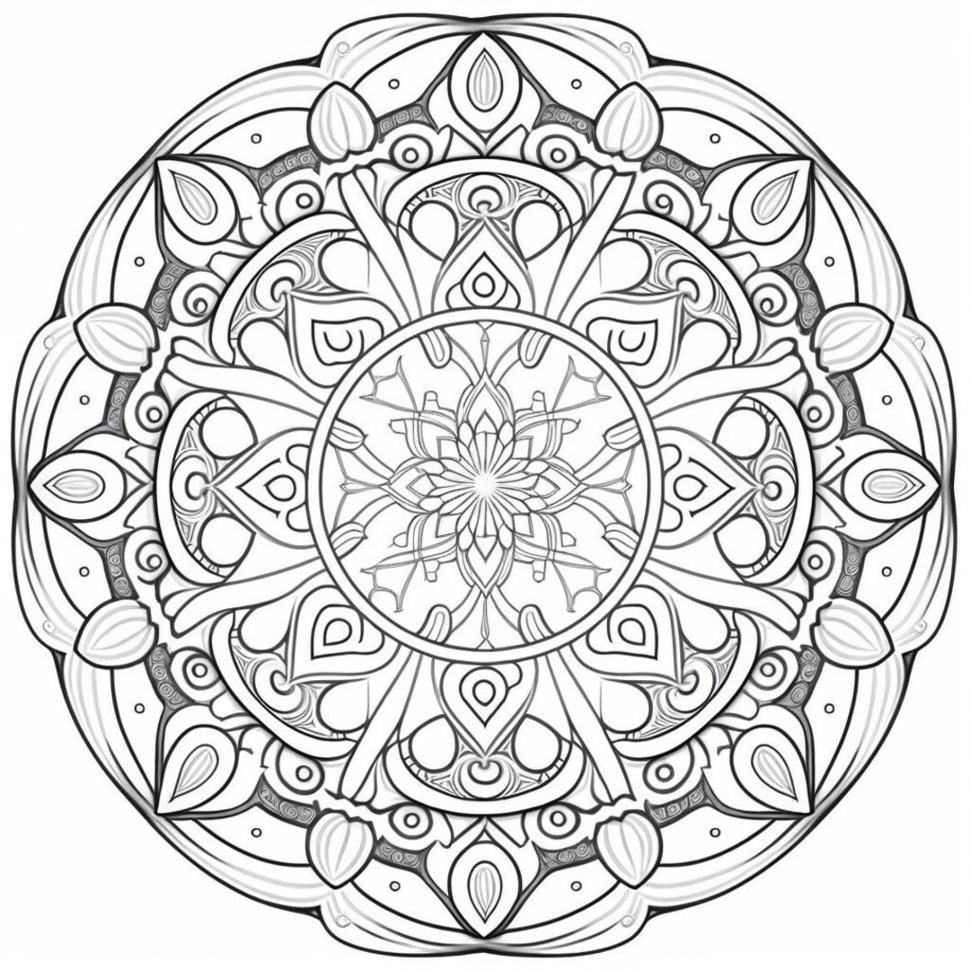 Mandala nocturne - 30 mandalas sur fond noir - livre de coloriage