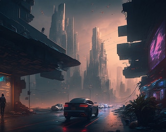 Cyberpunk esque city : r/wallpapers