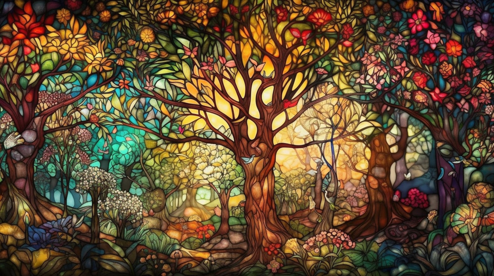 5 Enchanted Forest Wallpaper | Printable Art | Digital Art | Digital ...