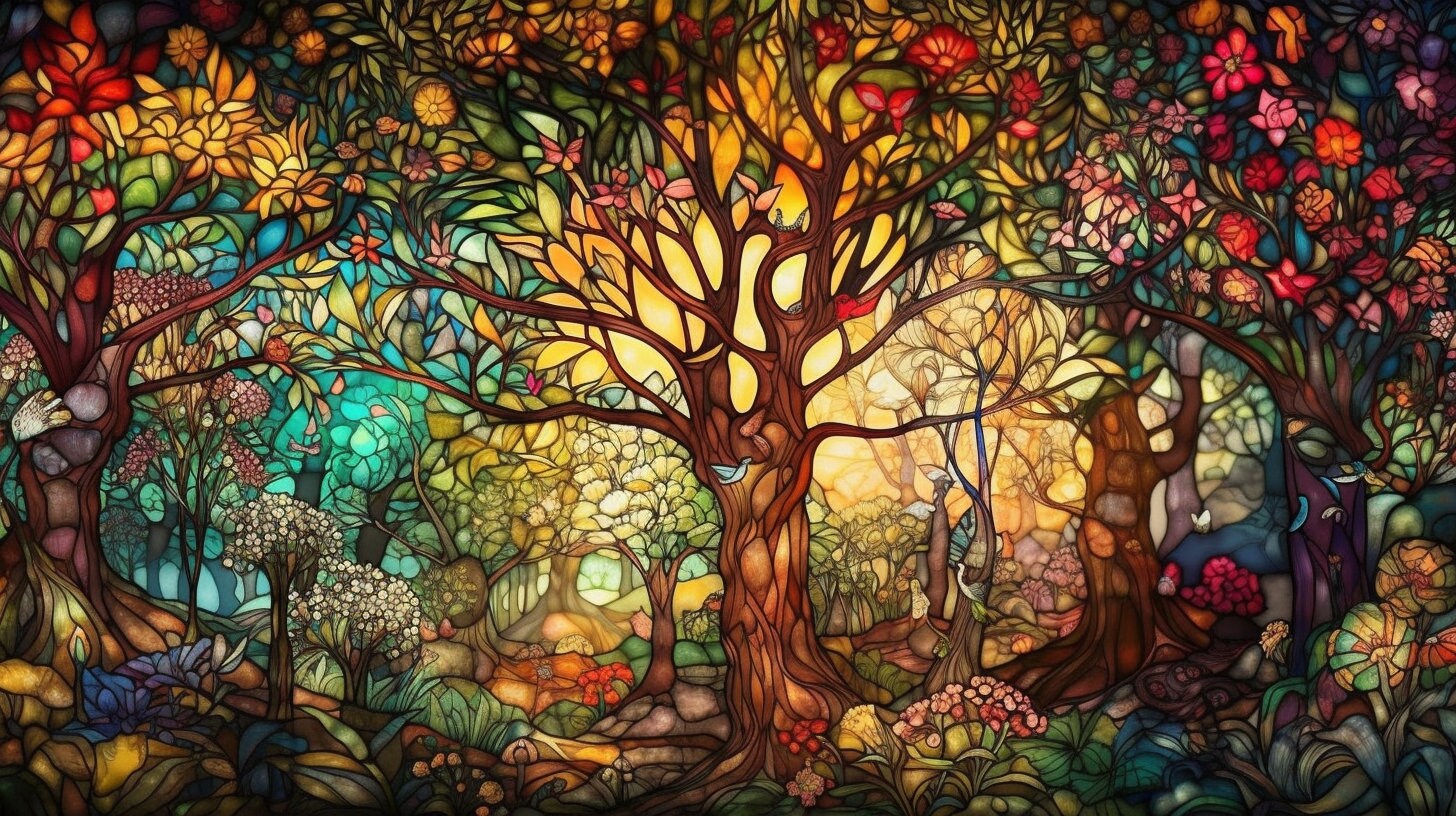 5 Enchanted Forest Wallpaper | Printable Art | Digital Art | Digital ...