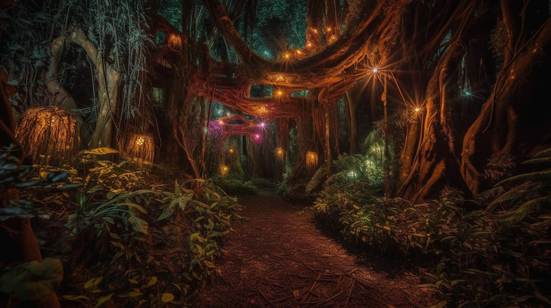 5 Enchanted Forest Wall Art Enchanted Forest Printable Digital Art