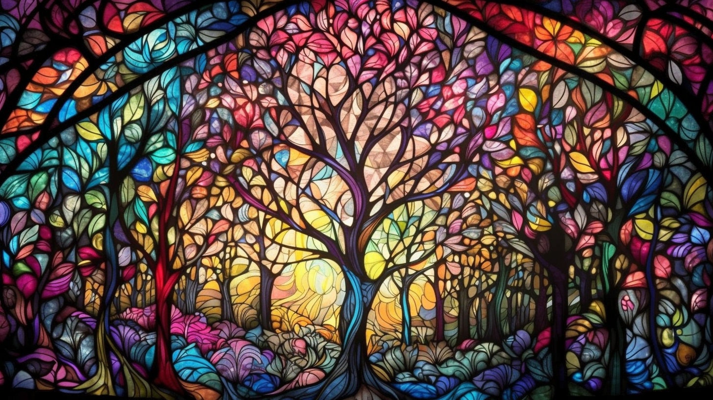 5 Enchanted Forest Wallpaper | Printable Art | Digital Art | Digital ...