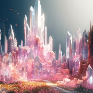 5 Fantasy Crystal Cave Wallpaper Images, Enchanted Cave Desktop Wallpaper, Fantasy Cave Digital Art, Enchanted Crystal Cave Printable