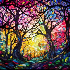 5 Enchanted Forest Wallpaper | Printable Art | Digital Art | Digital ...