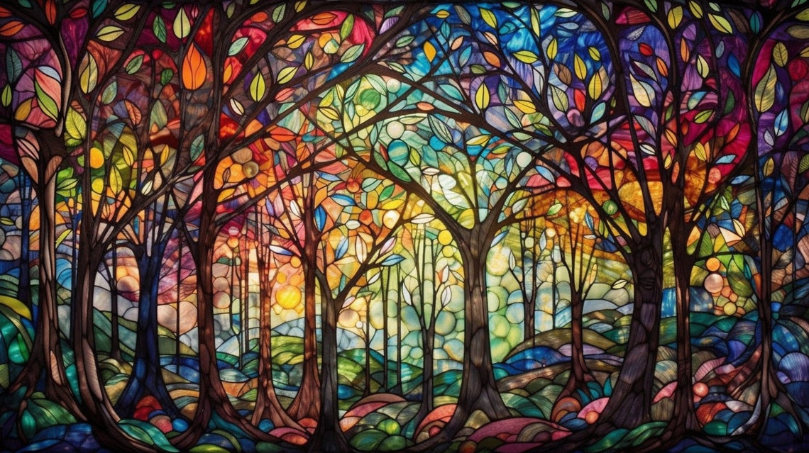 5 Enchanted Forest Wallpaper | Printable Art | Digital Art | Digital ...