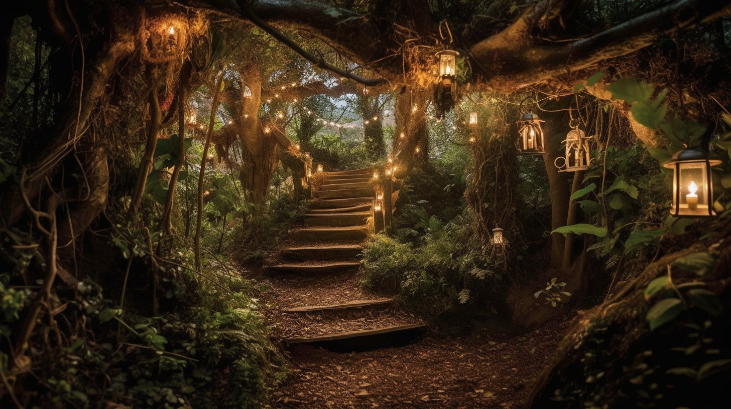 5 Enchanted Forest Wall Art Enchanted Forest Printable Digital Art ...