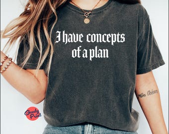 T-shirt Kamala Harris 'Concept of a Plan', grappig politiek T-shirt