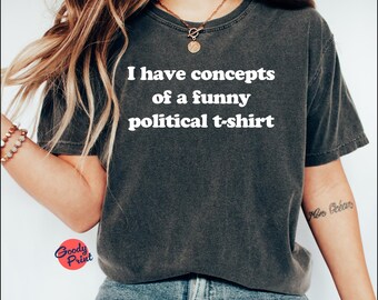 Grappig T-shirt politieke parodie, ontwerp presidentieel debat