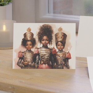 Black Nutcrackers Black Ballerina Soldier Nutcracker Cards