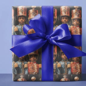 Black Nutcracker African American gift wrap wrapping paper