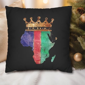 Black Art Decor - Throw PILLOW COVER - African American Decorations - Afrocentric Home Decor Ethnic Decorations African Pillow Holiday Gifts