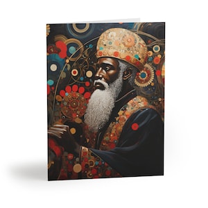 Black Santa Claus Christmas Greeting Cards African American Christmas Cards Melanin African Christmas Cards Holiday XMAS Boxed Card Sets